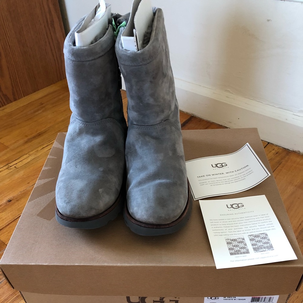 Waterproof grey UGG Australia boots